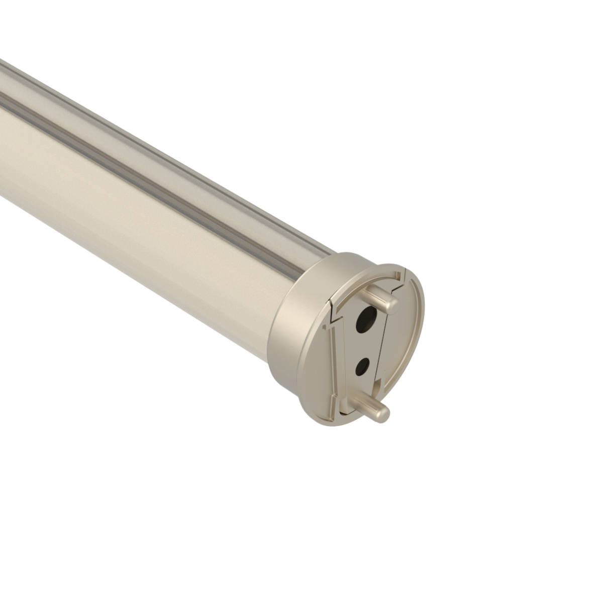 Round Matte Nickel Closed Closet Rod End Supports