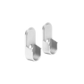 Oval Matte Aluminum Closet Rod End Supports