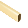 Oval Matte Brass Closet Rod