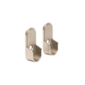 Oval Matte Nickel Closet Rod End Supports