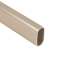 Oval Matte Nickel Closet Rod