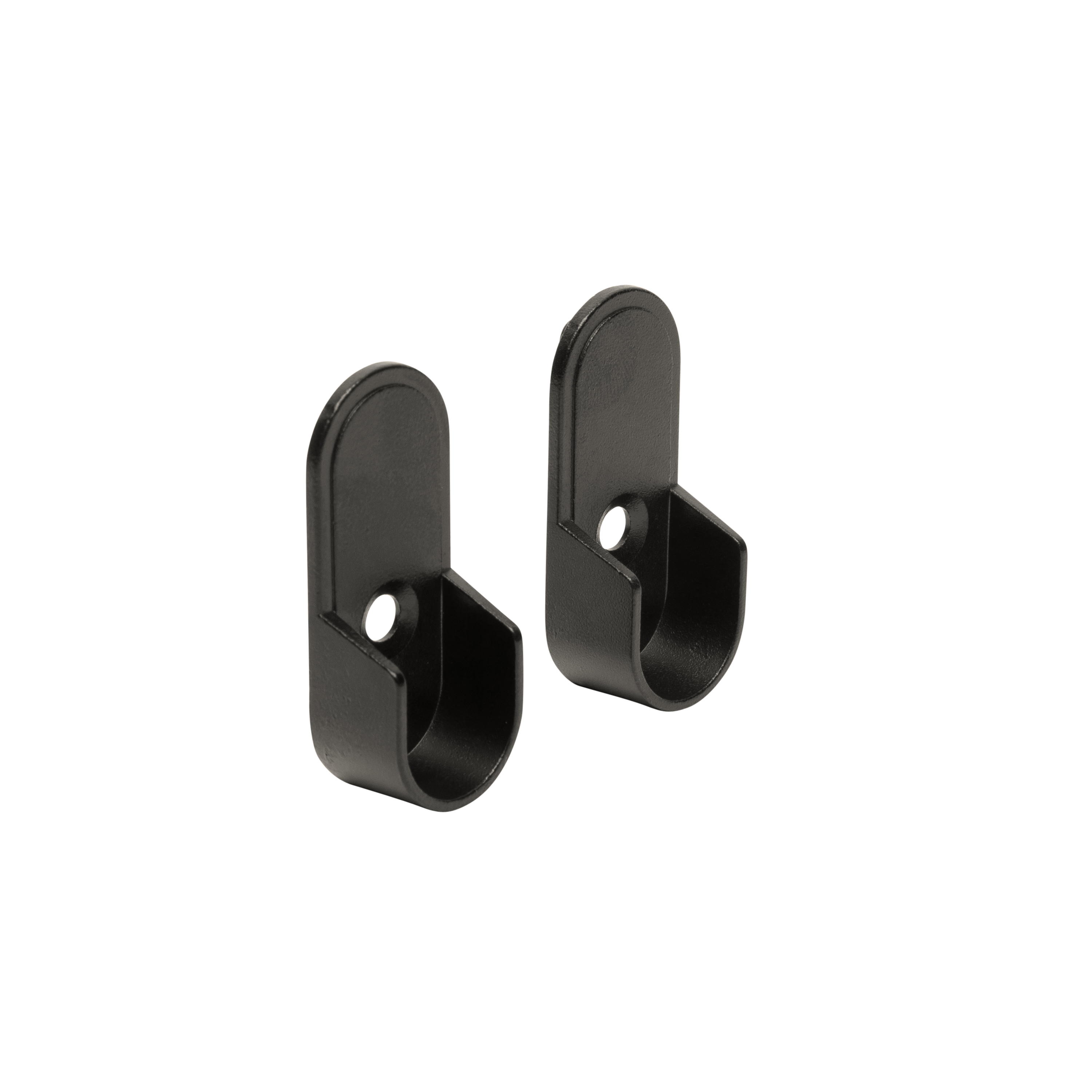 Oval Oil-Rubbed Bronze Closet Rod End Supports