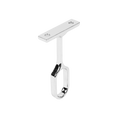 Oval Polished Chrome Closet Rod Center Support