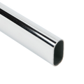 Oval Polished Chrome Closet Rod