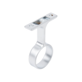 Round Matte Aluminum Closet Rod Center Support