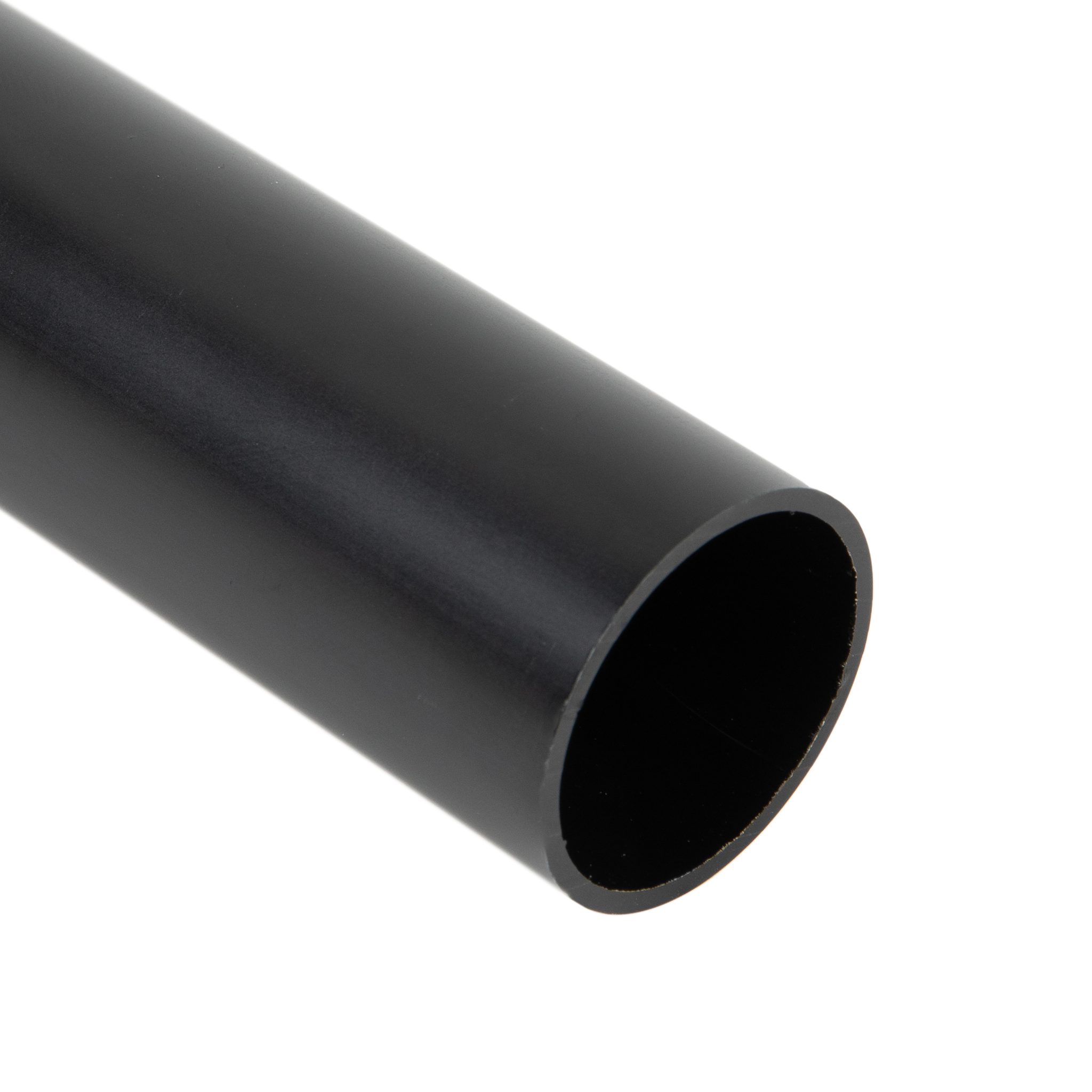 Round Matte Black Closet Rod