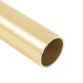 Round Matte Brass Closet Rod