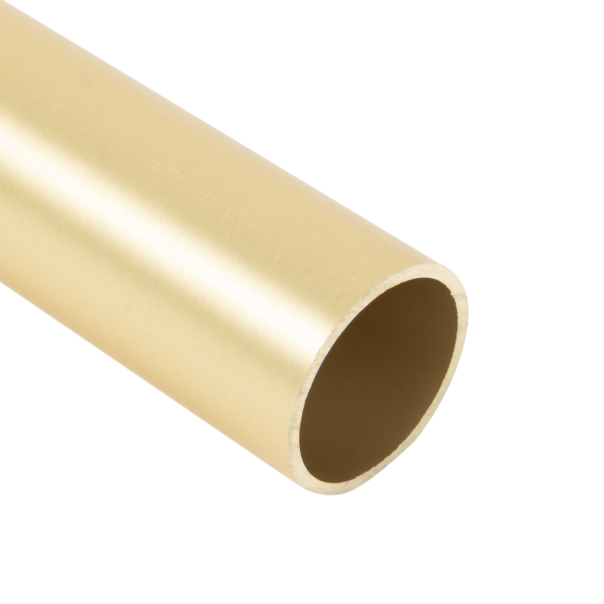 Round Matte Brass Closet Rod